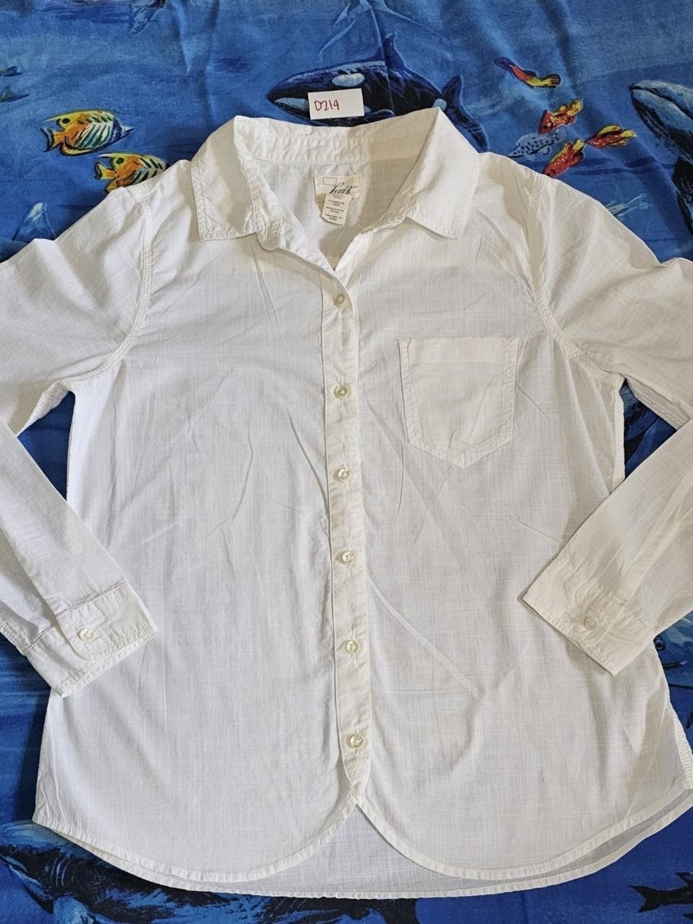Levi's White Long-Sleeve Button-Down Shirt